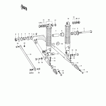 SWING ARM/SHOCK ABSORBERS