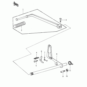 GEAR CHANGE MECHANISM ('77-'78 A1/A2/A2A