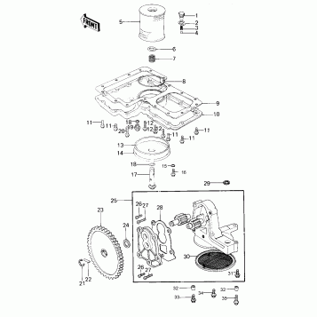 OIL PUMP/OIL FILTER/OIL PAN ('77-'78 A1/