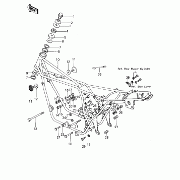FRAME/FRAME FITTINGS ('77-'78 A1/A2/A2A)