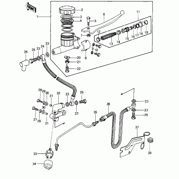 FRONT MASTER CYLINDER (KZ1000-A1)