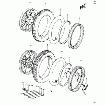 WHEELS/TIRES ('77-'78 A1/A2/A2A)