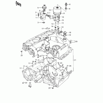 CRANKCASE/BREATHER COVER ('78 D1)