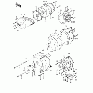 ENGINE COVERS ('78 D1)