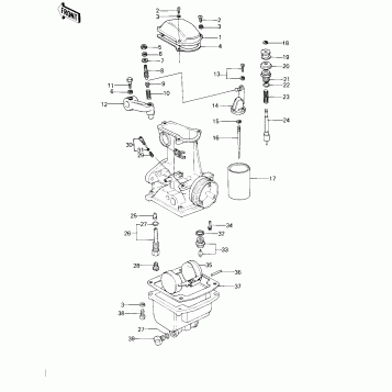 CARBURETOR PARTS ('78 D1)
