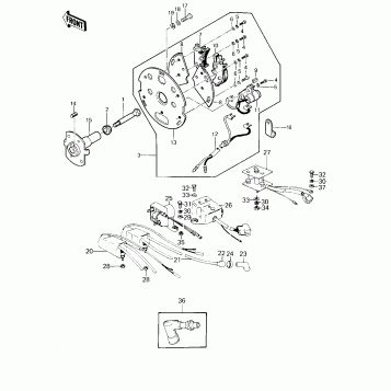 IGNITION/REGULATOR/RECTIFIER ('78 D1)