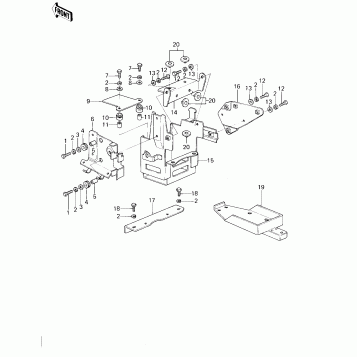BATTERY CASE/ELECTRO BRACKET ('78 D1)