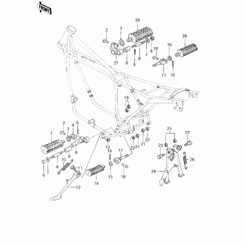 FOOTRESTS/STANDS ('78 D1)