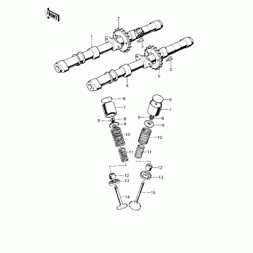 CAMSHAFTS/VALVES ('80 D3)