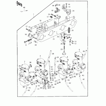 CARBURETOR ASSY (USA) ('80 D3)