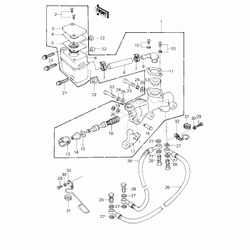 FRONT MASTER CYLINDER ('80 D3)