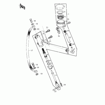 REAR MASTER CYLINDER ('80 D3)
