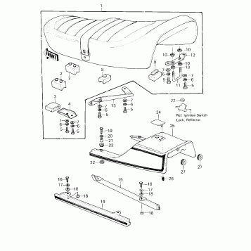 SEAT/SEAT COVER ('80 D3)