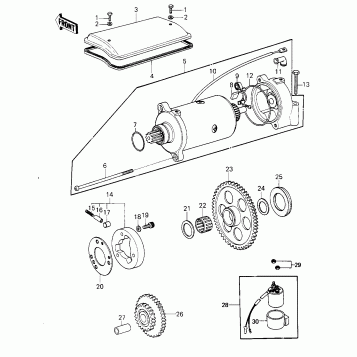STARTER MOTOR/STARTER CLUTCH
