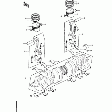 CRANKSHAFT/PISTONS