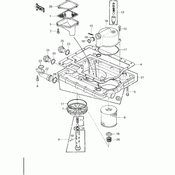 OIL PAN/OIL FILTER (~E/NO. 010637)