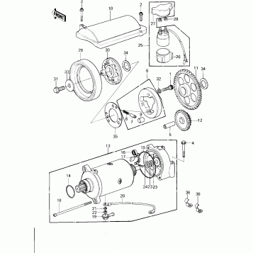 STARTER MOTOR/STARTER CLUTCH