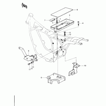 BATTERY CASE/ELECTRO BRACKET