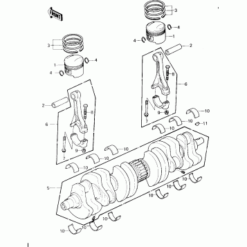 CRANKSHAFT/PISTONS