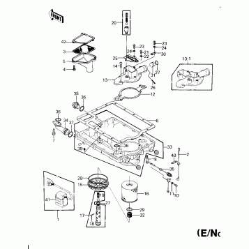 OIL PAN/OIL FILTER (E/NO. 016038)