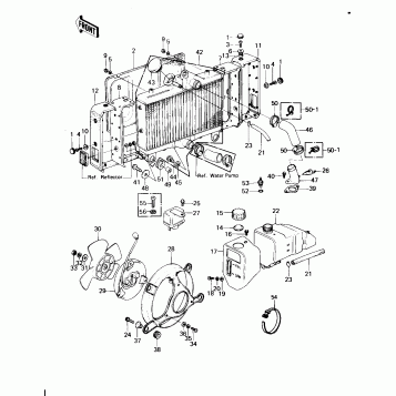 RADIATOR/FAN/COOLANT TANK