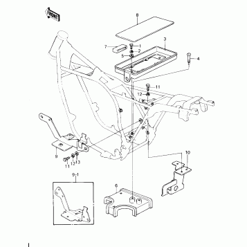 BATTERY CASE/ELECTRO BRACKET