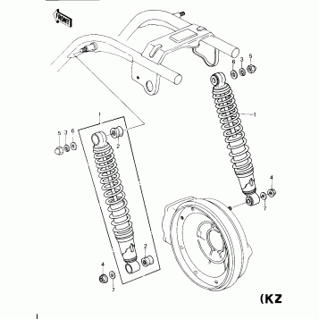 SHOCK ABSORBERS (KZ 1300-A1/A2)