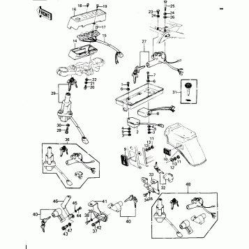 IGNITION SWITCH/LOCKS/REFLECTORS