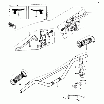 HANDLEBAR ('73 F12MX 450)