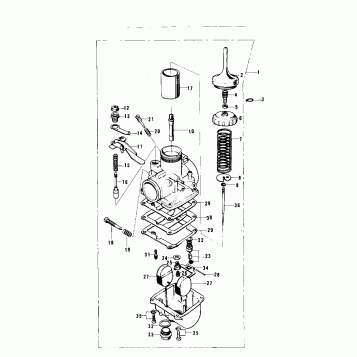 CARBURETOR ('74 KX 450)