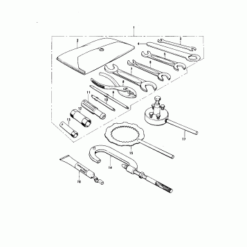 OWNER TOOLS/SPECIAL SERVICE TOOLS ('74 K