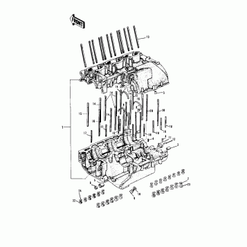 CRANKCASE ('69-'72 H1/A/B/C)