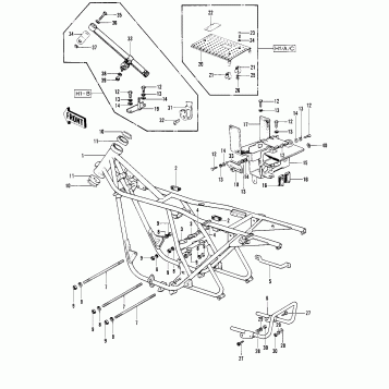 FRAME/FRAME FITTINGS ('69-'72 H1/A/B/C)
