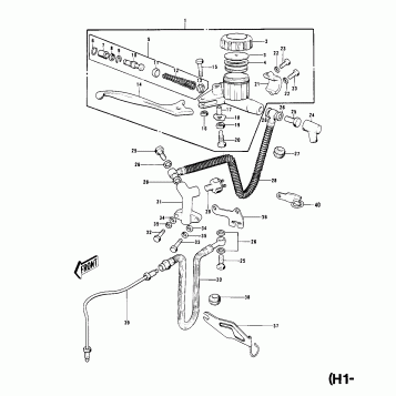 FRONT MASTER CYLINDER (H1-B)