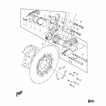 FRONT BRAKE (H1-B)