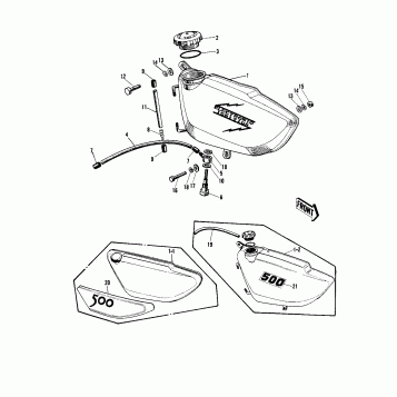 OIL TANK ('69-'72 H1/A/B/C)