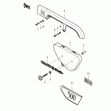 SIDE COVER/CHAIN COVER ('69-'72 H1/A/B/C