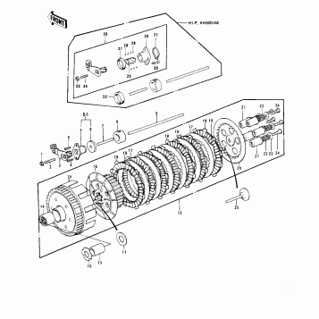 CLUTCH ('73-'75 D/E/F & '76 A8)