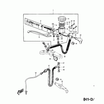 FRONT MASTER CYLINDER (H1-D/E/F)