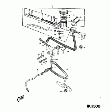 FRONT MASTER CYLINDER (KH500-A8)