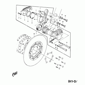 FRONT BRAKE (H1-D/E/F)