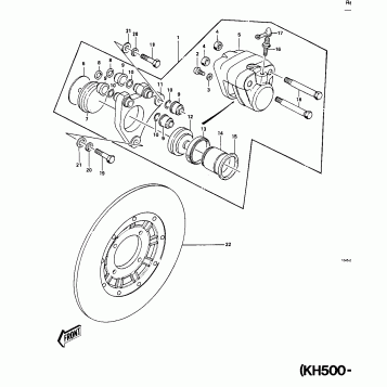FRONT BRAKE (KH500-A8)
