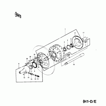 FRONT HUB (H1-D/E/F)