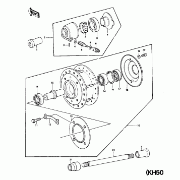 FRONT HUB (KH500-A8)