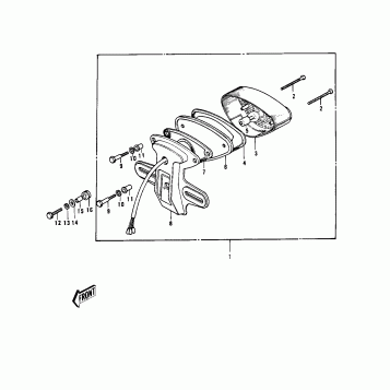TAILLIGHT ('73-'75 D/E/F & '76 A8)