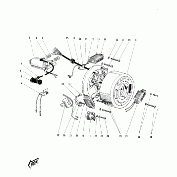 IGNITION/GENERATOR (E/NO. 909150~)