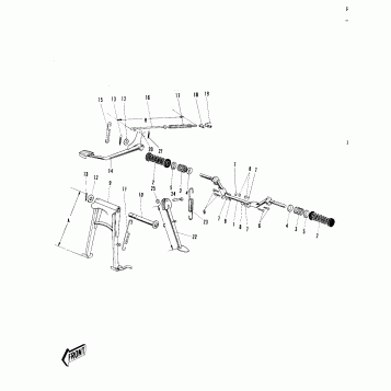 FOOTRESTS/STANDS/BRAKE PEDAL