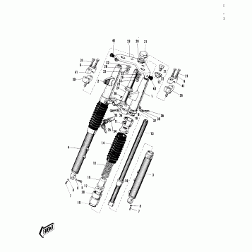 FRONT FORK (~'68 MODEL)