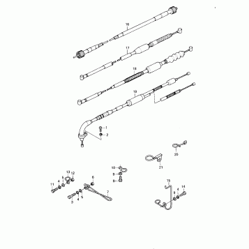 CABLES ('80-'81 KE175-D2/D3)