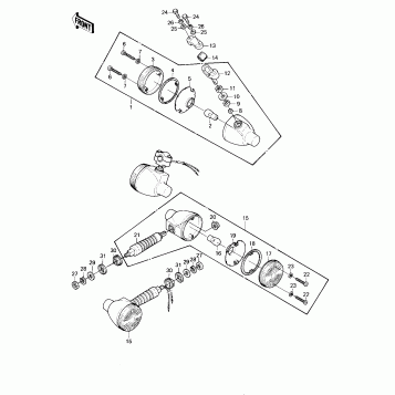 TURN SIGNALS ('80-'81 KE175-D2/D3)